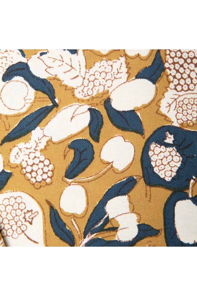 Forest Harvest Runner, Alternate, color, Mustard/Blue 16" x 90"