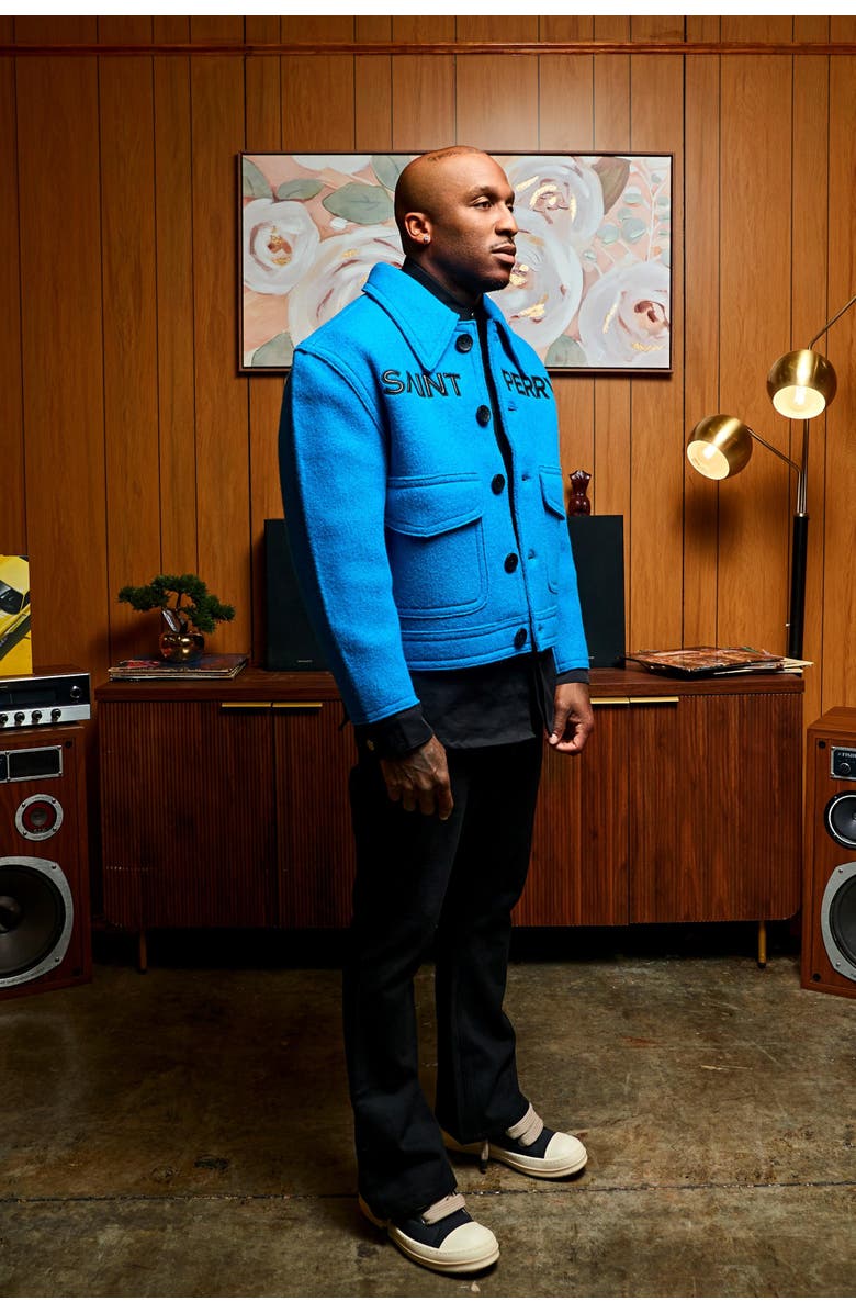 SAINT PERRY The Love Boxy Jacket, Alternate, color, Blue