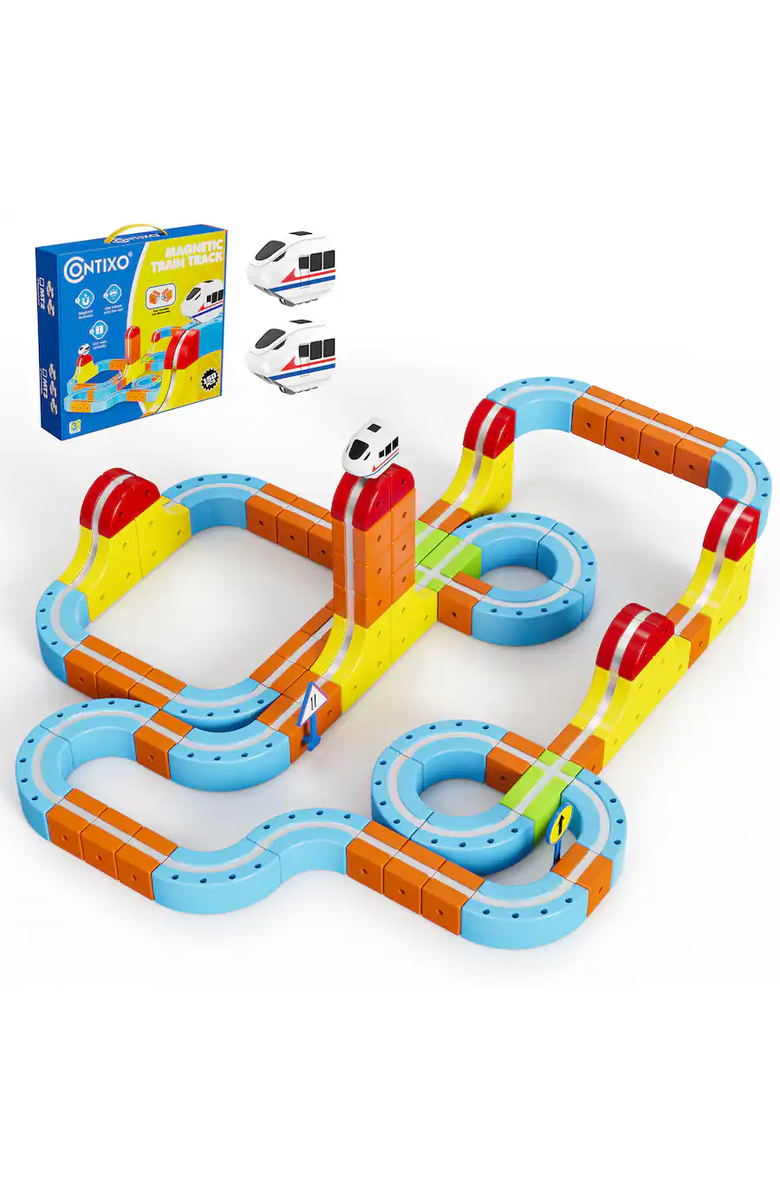 CONTIXO Magnetic Train Set, Main, color, Multicolor