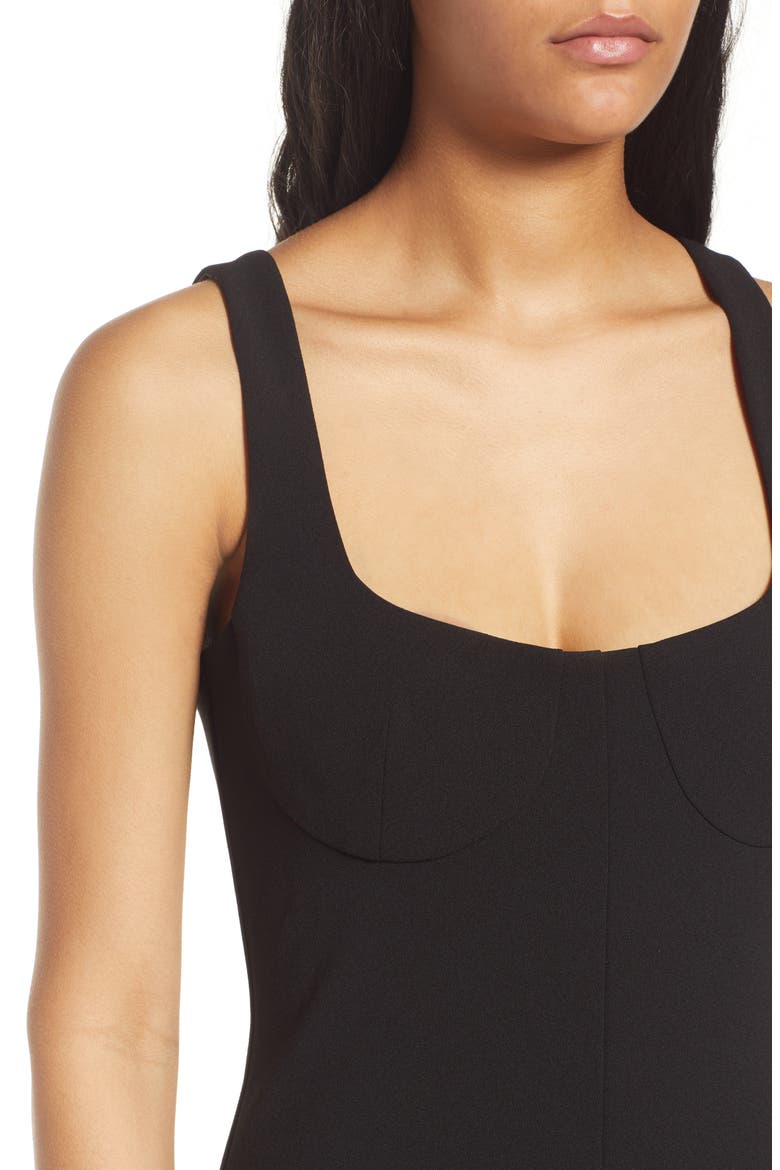 The Bravado Slit Front Maxi Dress, Alternate, color, BLACK