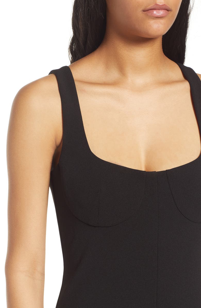 WAYF The Bravado Slit Front Maxi Dress, Alternate, color, 