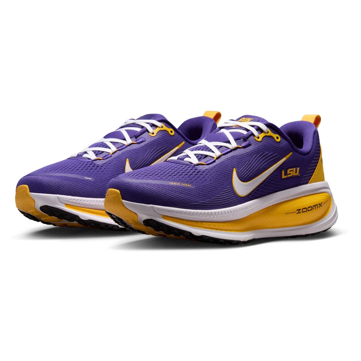 Men's Nike LSU Tigers Vomero 18 Running Shoes, Main, color, Purple