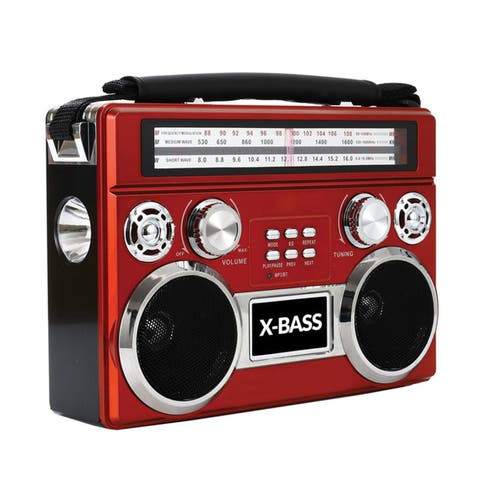 Retro 3 Band Radio With Bluetooth and Flashlight