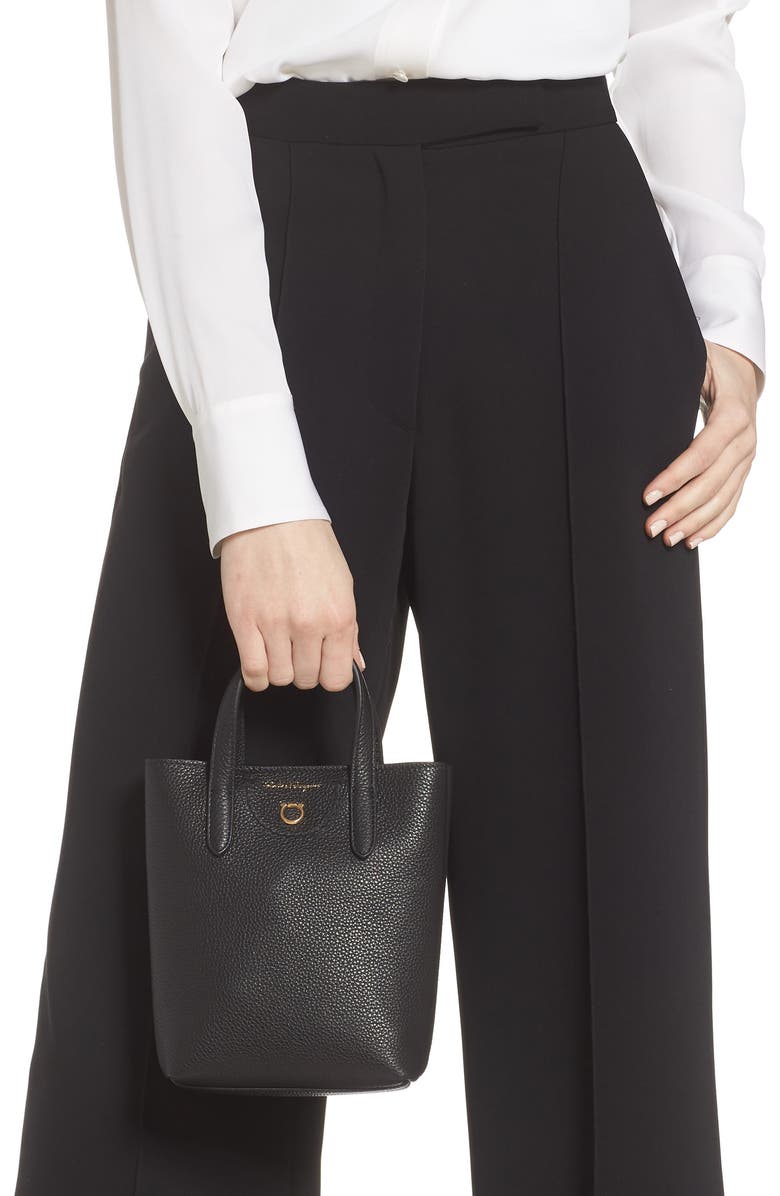 FERRAGAMO Travel Leather Tote, Alternate, color,