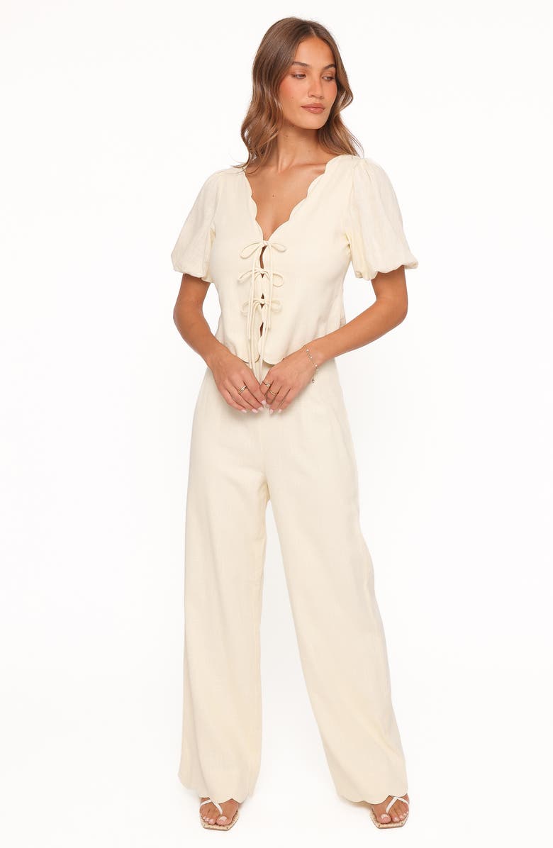 Petal & Pup Jensen Scallop Hem Top, Alternate, color, Butter Yellow