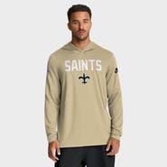Nike Men's Nike Gold New Orleans Saints Sideline Alt Pack Dri-FIT Lightweight Hooded Top