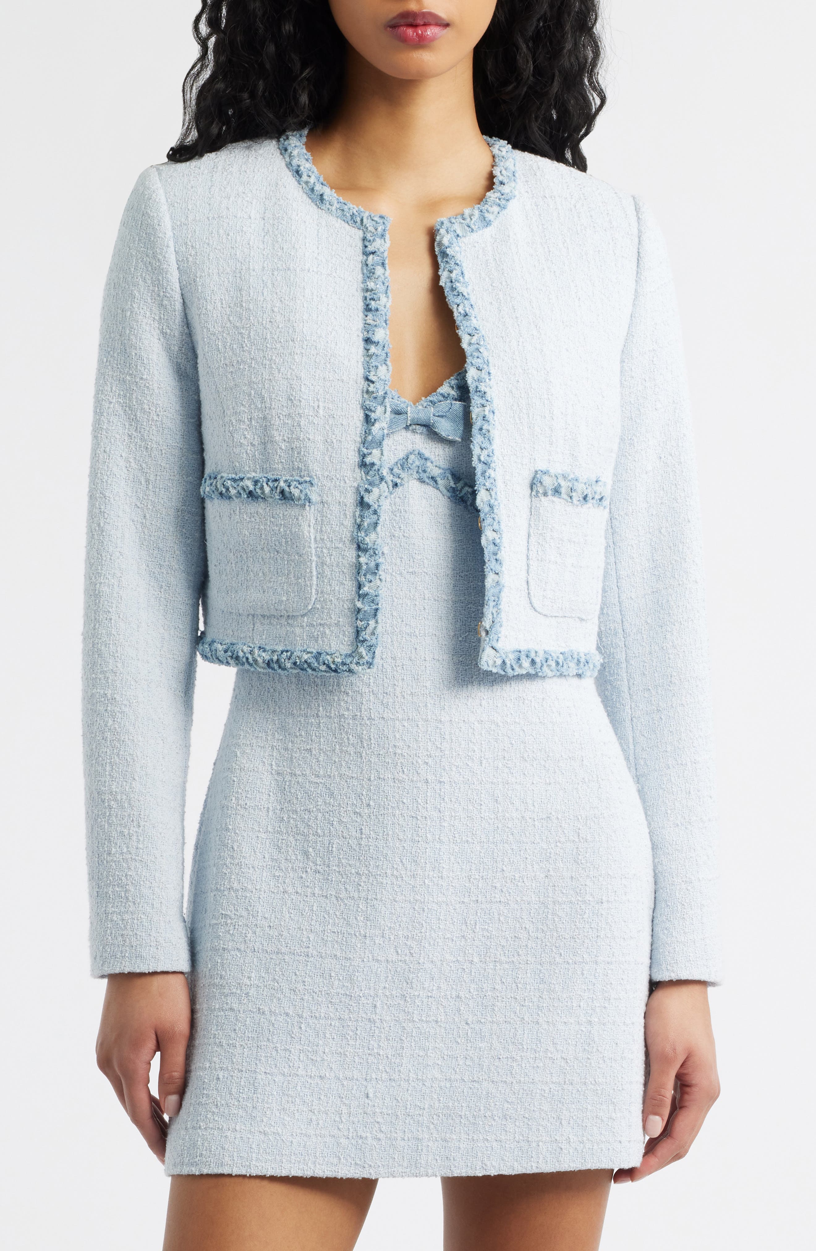 Azula Crop Tweed Jacket (Women) | Nordstrom