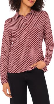 Halogen® Print Button-Up Shirt