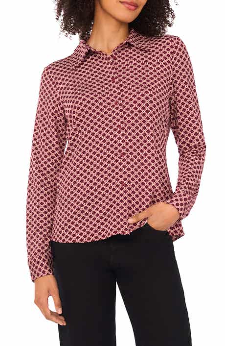 Halogen® Print Button-Up Shirt