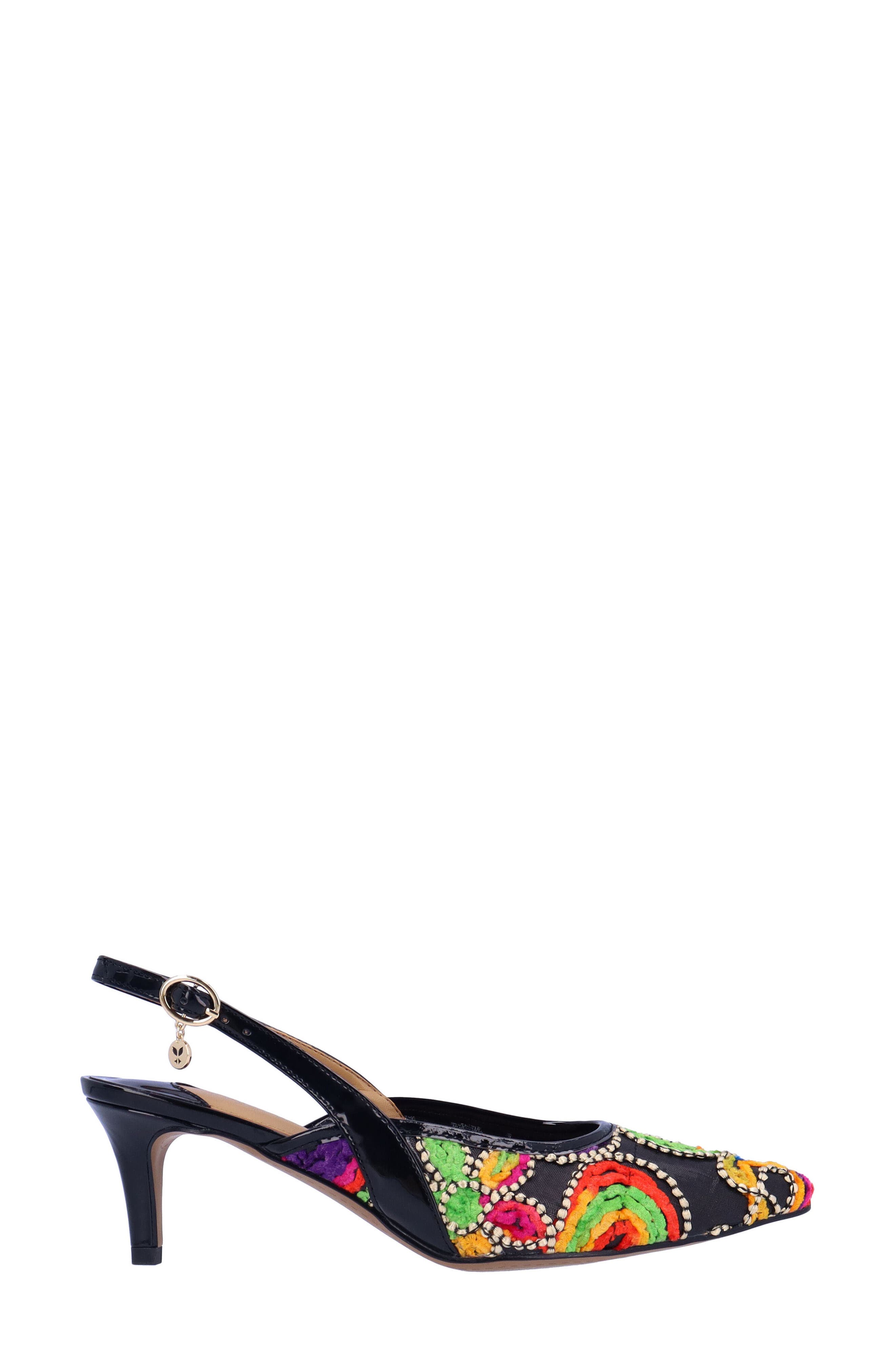 J. Reneé Klaudia Slingback Pointed Toe Pump, Alternate, color, Bright Multi