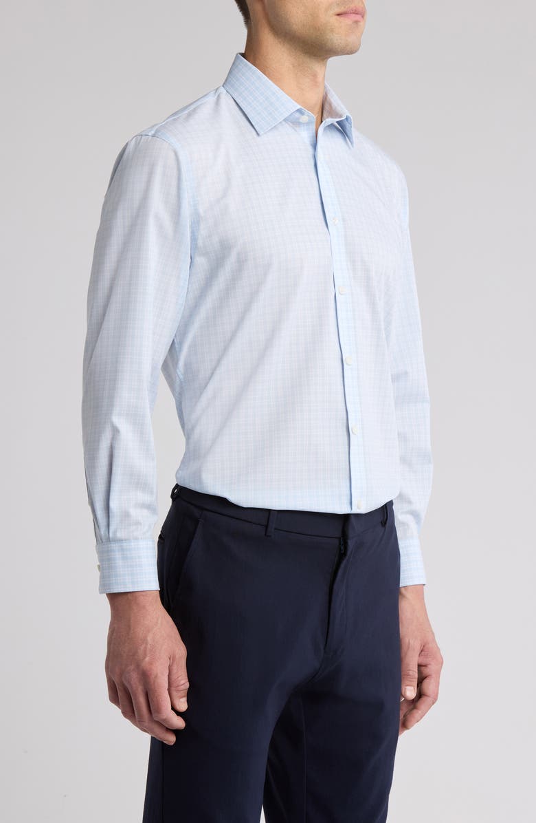 NORDSTROM RACK Check Cotton Blend Dress Shirt, Alternate, color,