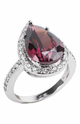 CZ BY KENNETH JAY LANE Pear Cut CZ Halo Ring