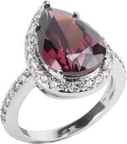 CZ by Kenneth Jay Lane CZ BY KENNETH JAY LANE Pear Cut CZ Halo Ring