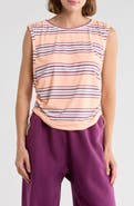 Free People Stripe Sport Mode Muscle T-Shirt