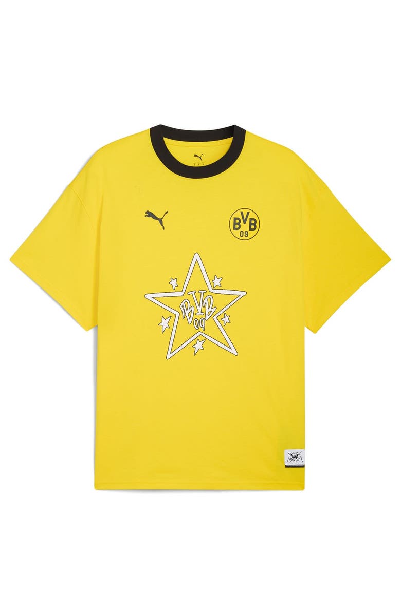 PUMA Men's Puma Yellow Borussia Dortmund 2025 FIFA Club World Cup Hoops T-Shirt, Alternate, color, Yellow