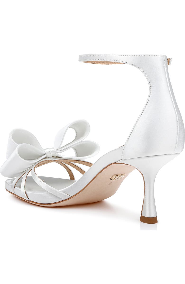 Badgley Mischka Collection Alysha Ankle Strap Sandal, Alternate, color, White Satin