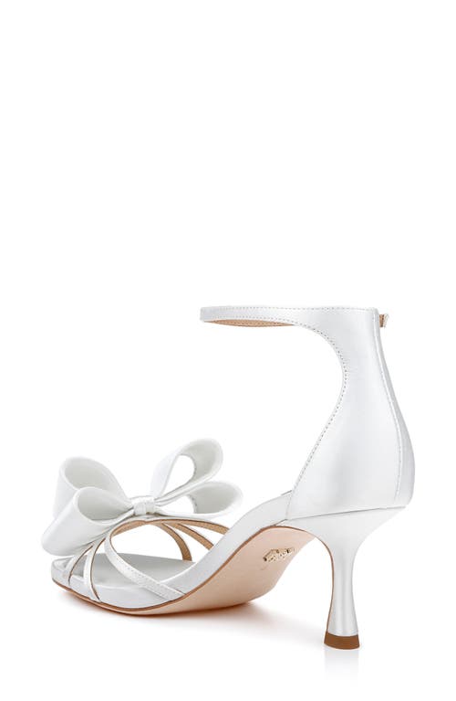 Badgley Mischka Collection Alysha Ankle Strap Sandal In White