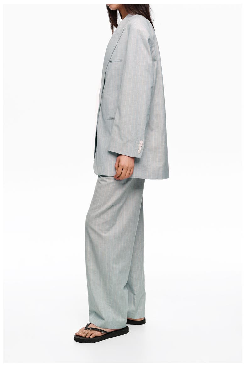 Oversize Tailored Jacket With Stripes, Alternate, color, LIGHT GREY