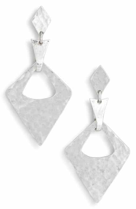 Karine Sultan Geometric Drop Earrings