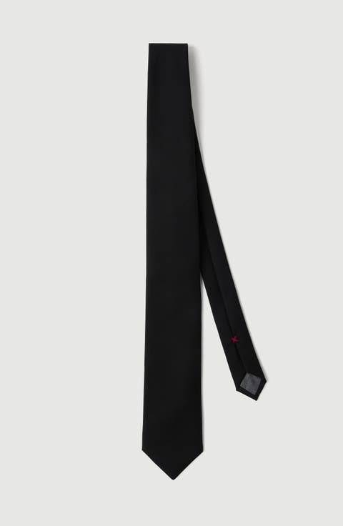 Virgin wool tie