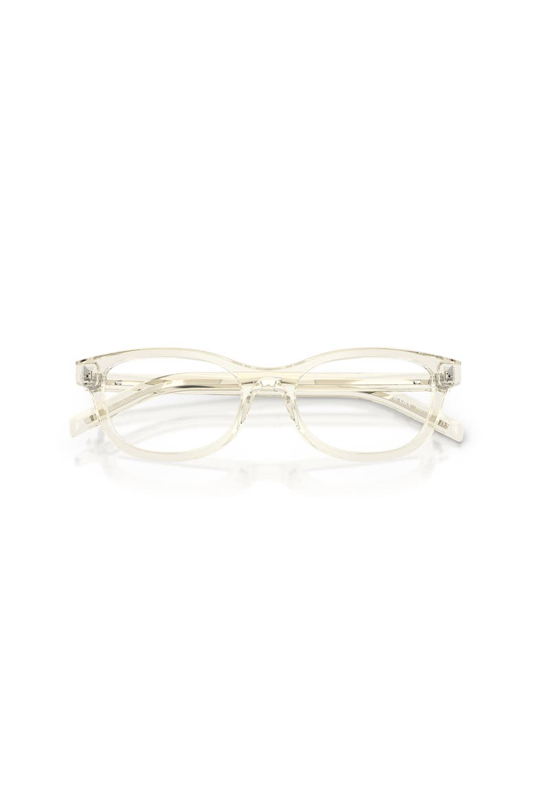 52mm Oval optical glasses, Alternate, color, Brown