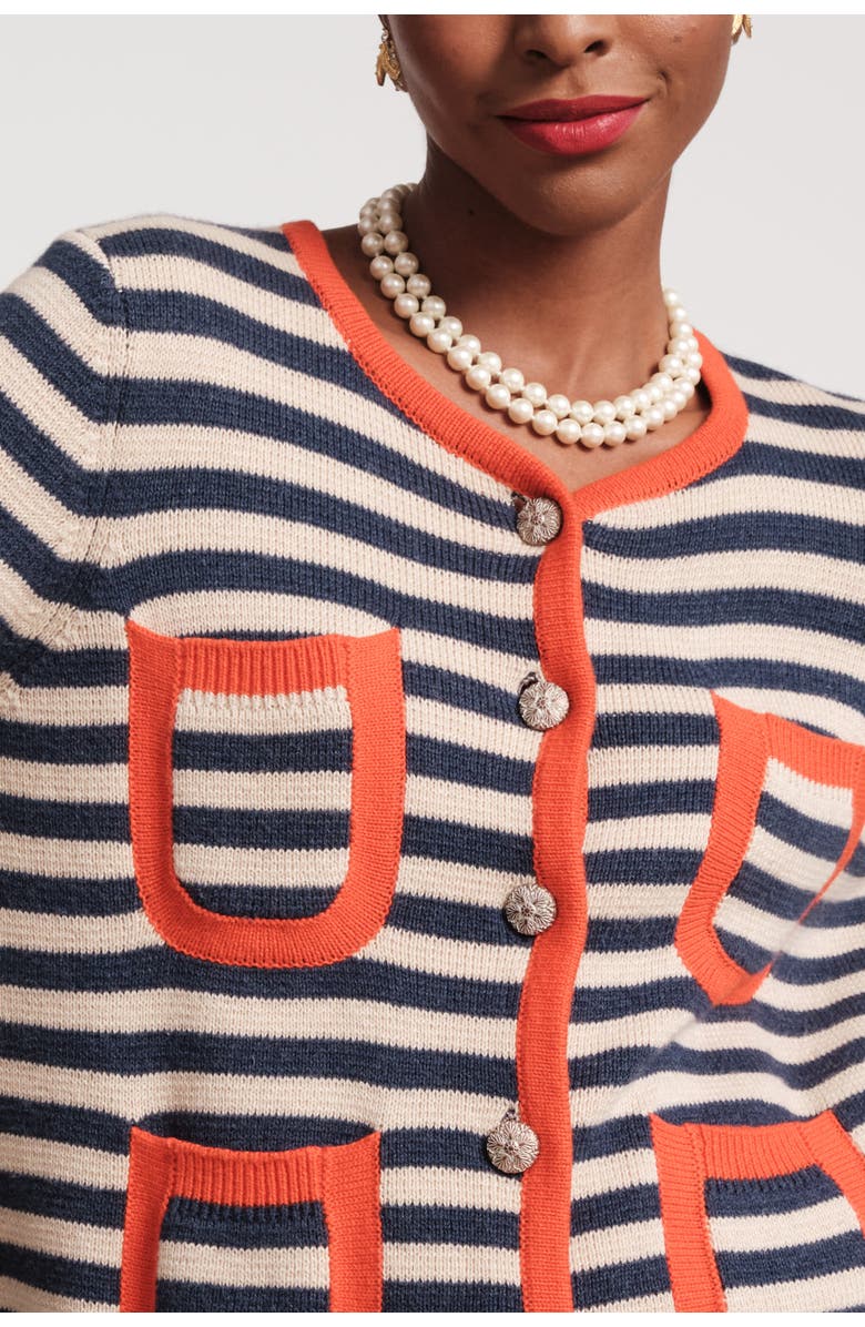 Frances Valentine Pierre Stripe Sweater, Alternate, color,