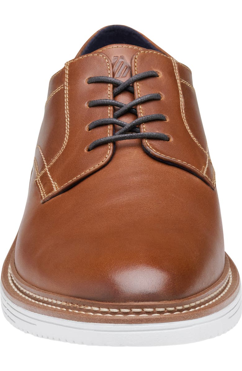 Johnston & Murphy Cason Plain Toe Derby, Alternate, color, Tan Full Grain