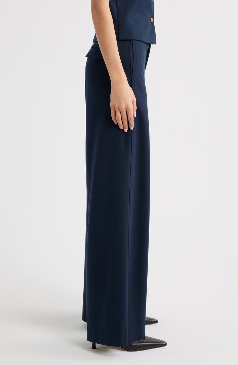 rag & bone Sofie High Waist Wide Leg Ponte Knit Pants, Alternate, color, Sal