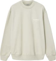 AllSaints Dreamer Oversize Cotton Fleece Crewneck Sweatshirt