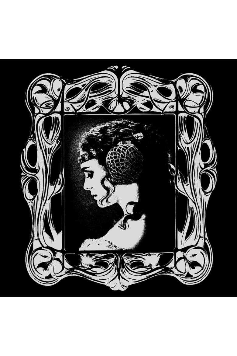 Women's Star Wars Attack of the Clones Framed Padme Profile  Graphic T-Shirt, Alternate, color, Black