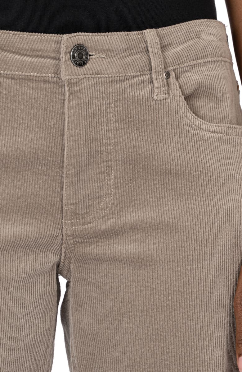KUT from the Kloth Kelsey High Waist Ankle Flare Corduroy Pants, Alternate, color, Rosemary