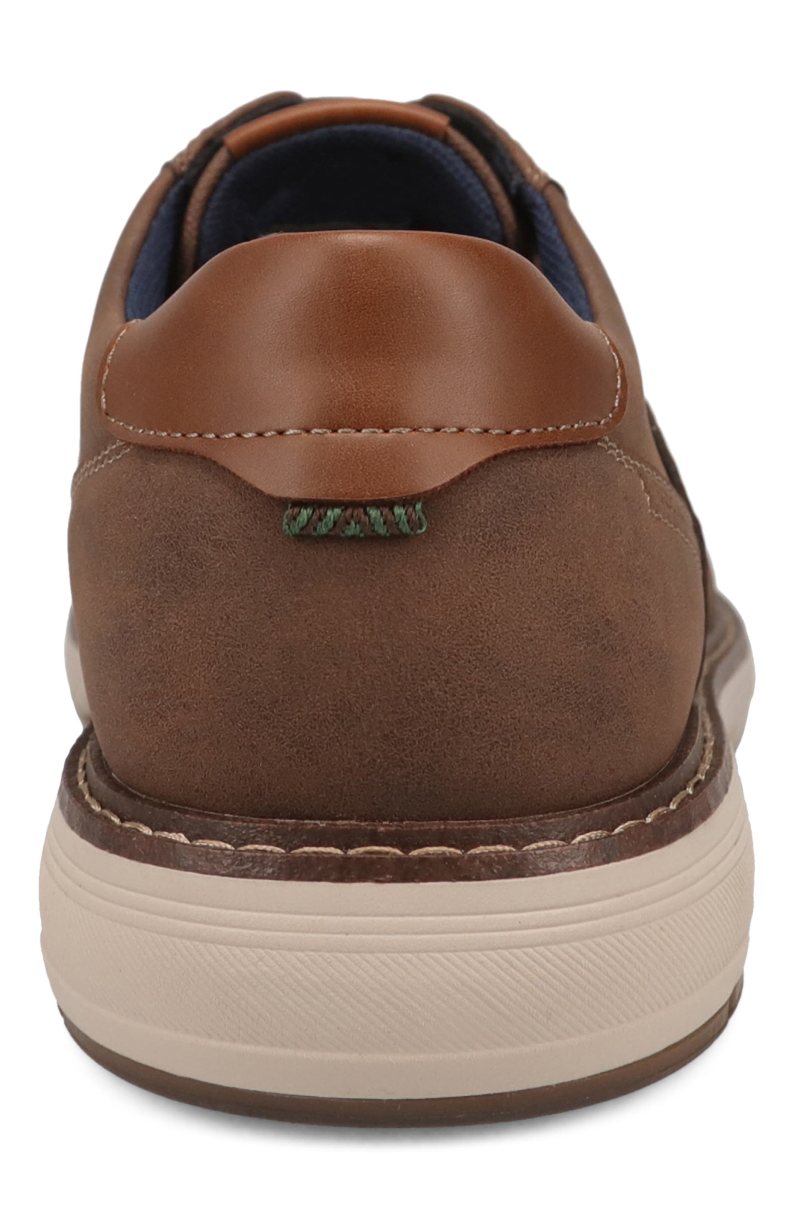 Murdoch Faux Leather Oxford, Alternate, color, DARK BROWN