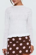 Princess Polly Bradly Shirred Crewneck Top
