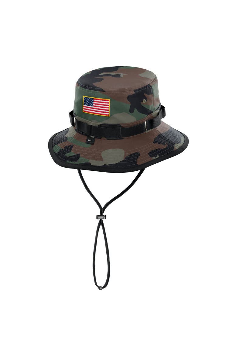 Men's Nike Camo Georgia Bulldogs 2025 Military Appreciation Boonie Dri-FIT Bucket Hat, Alternate, color, Camo
