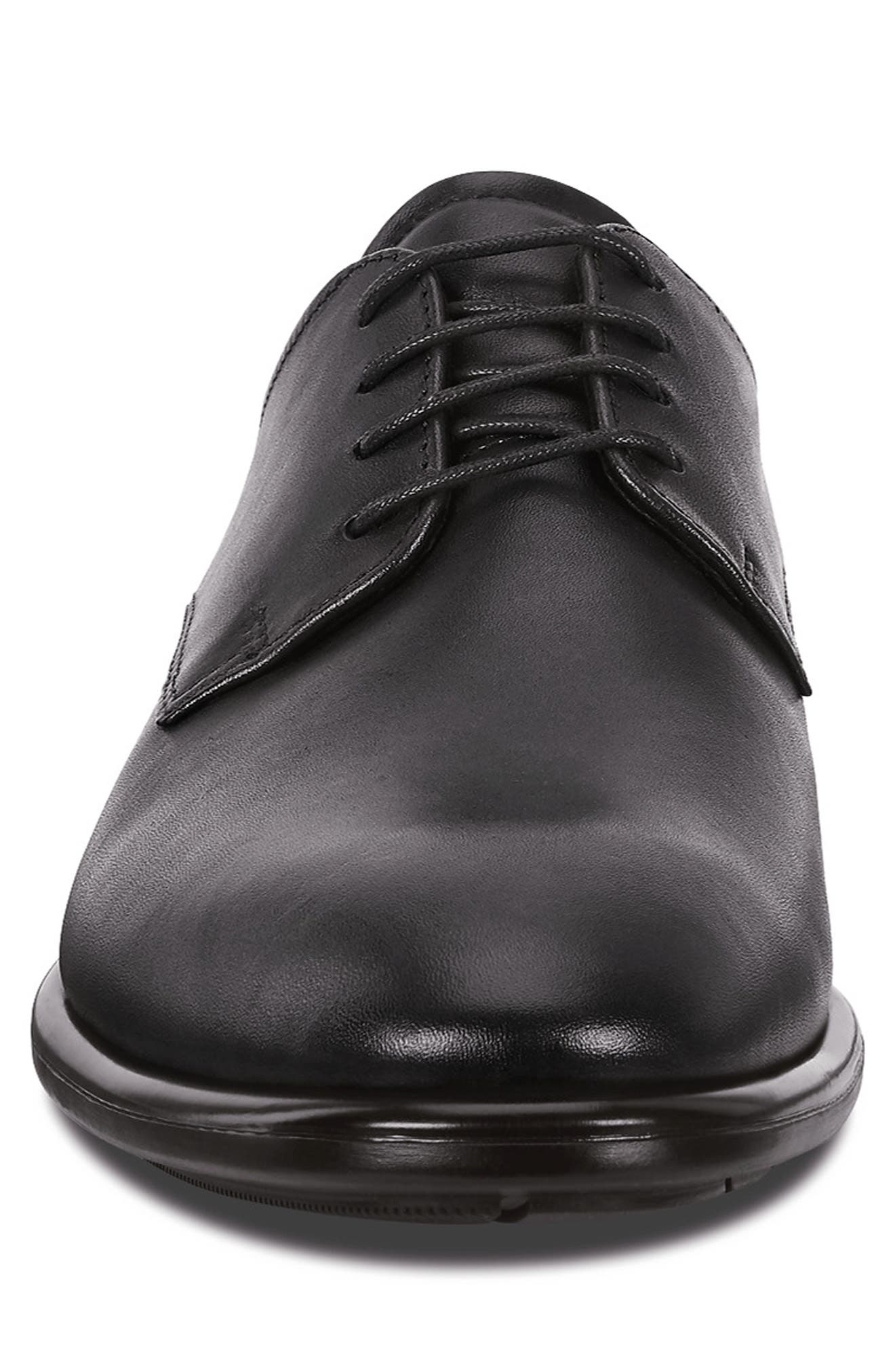 ECCO Citytray Plain Toe Derby, Alternate, color, Black