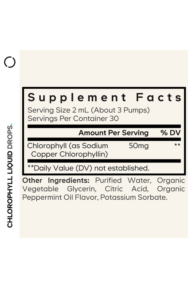 Codeage Chlorophyll Liquid Drops Supplement, Alternate, color, White