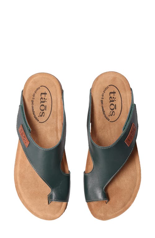 Taos Loop Toe Loop Sandal In Green