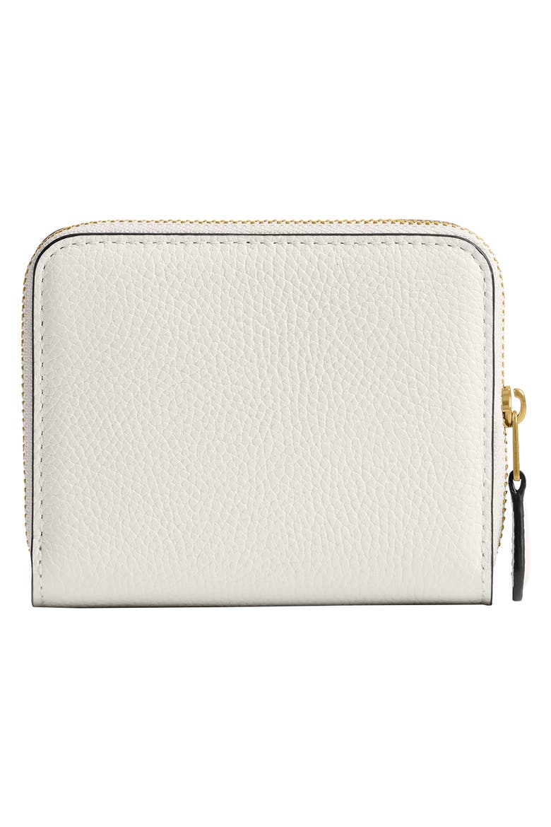 Polished Pebble Leather Bifold Wallet, Alternate, color, CHALK