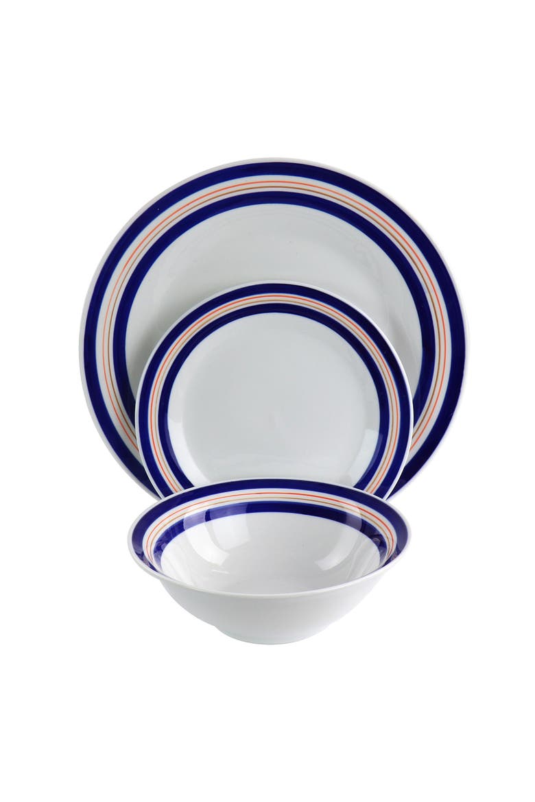 32 Piece Ceramic Dinnerware Set, Alternate, color, White