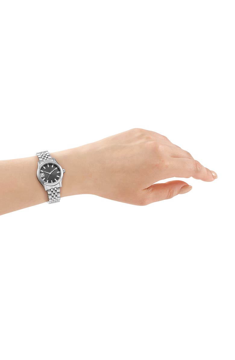 DKNY L 156 Bracelet Watch, Alternate, color, Black/ Silver