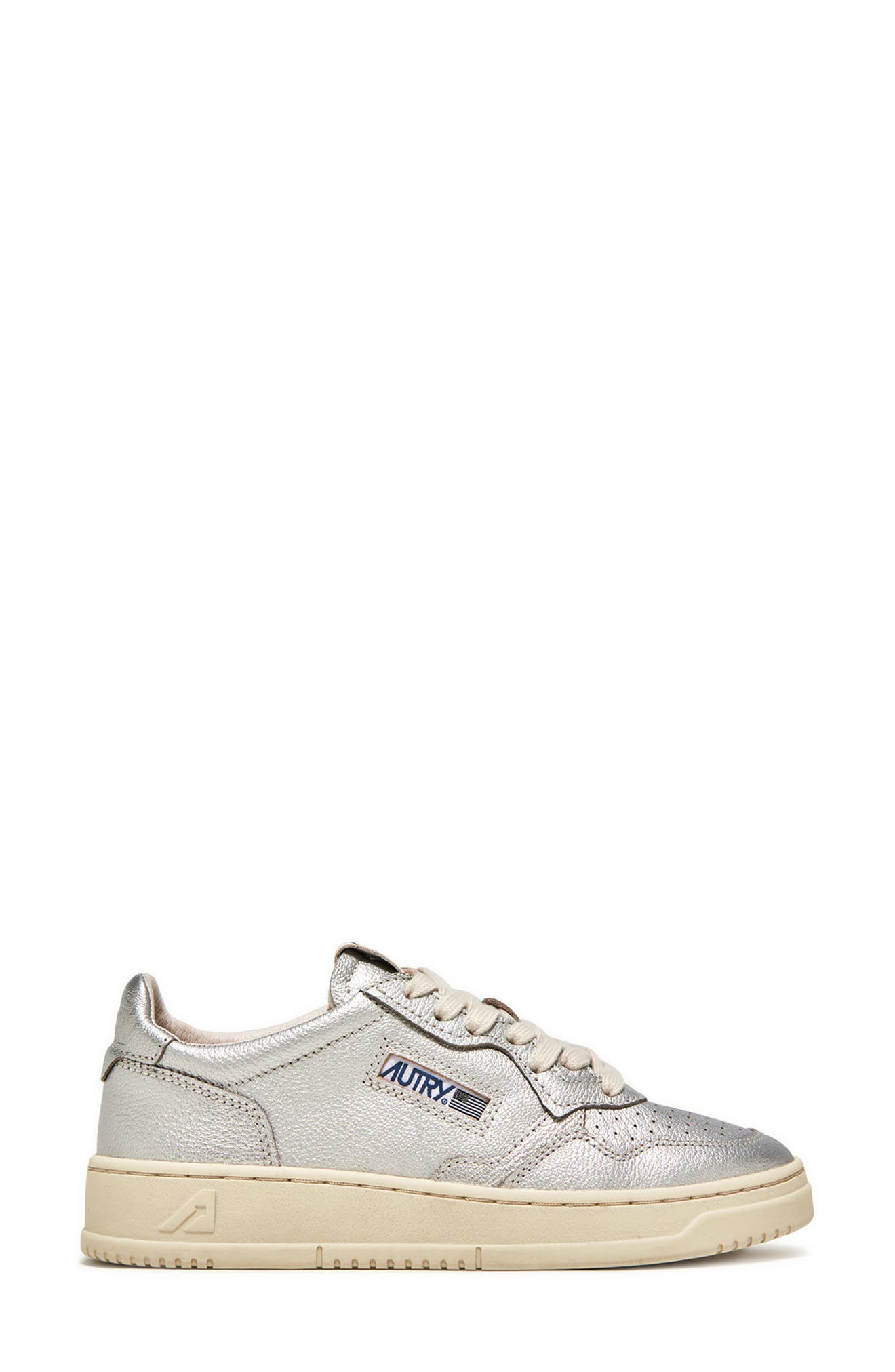 AUTRY Medalist Low Sneaker, Alternate, color, Silver