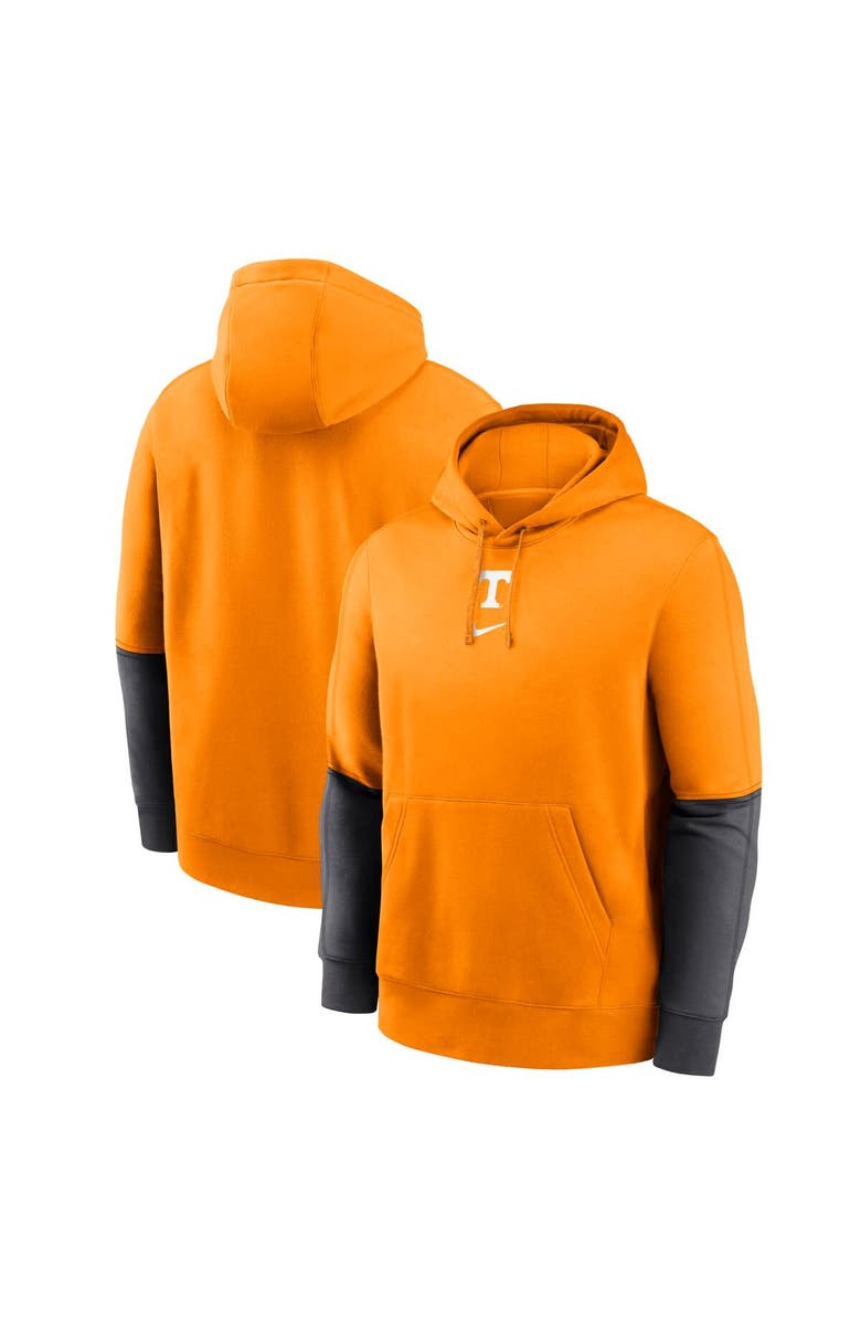 Nike Men's Nike Tennessee Orange/Anthracite Tennessee Volunteers 2024 Sideline Club Pullover Hoodie, Main, color, 