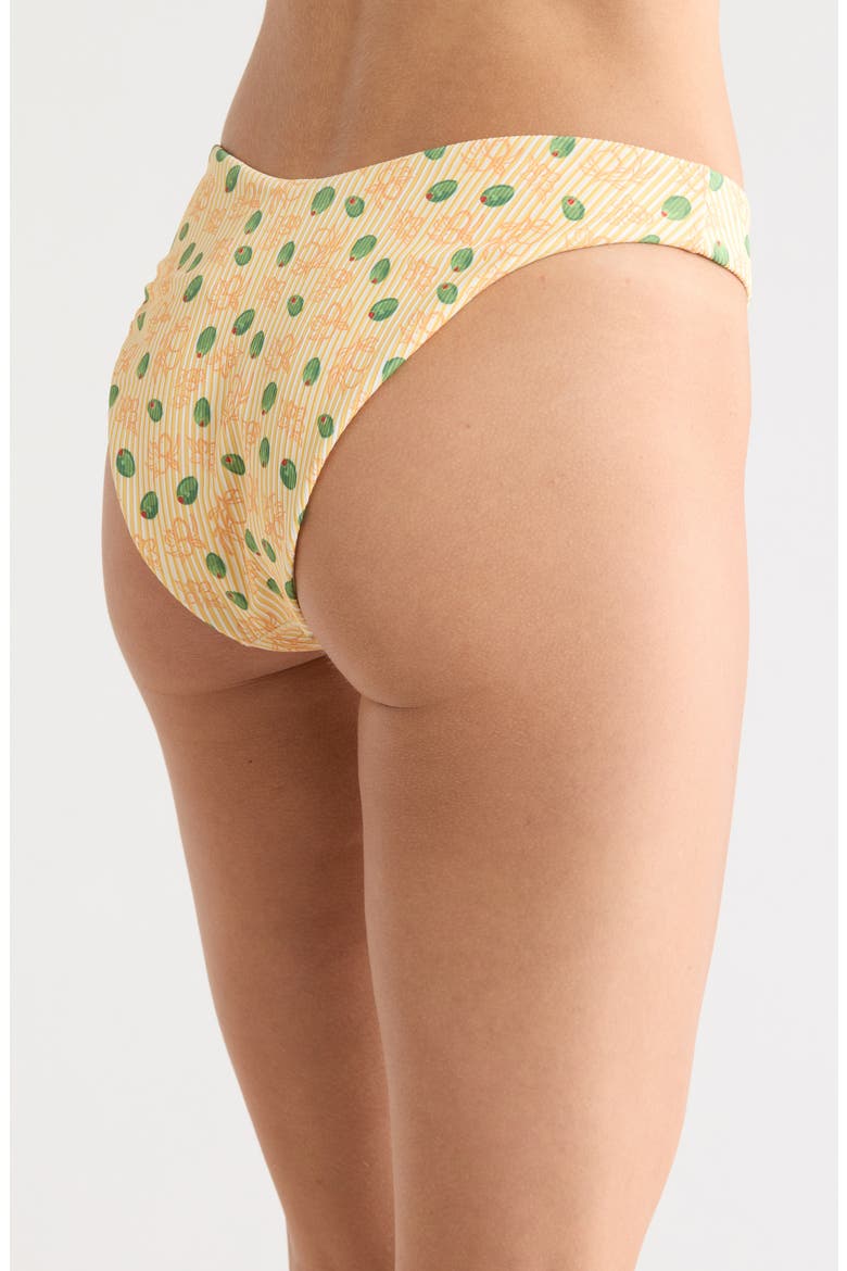 Angel Cheeky Bikini Bottoms, Alternate, color, OLIVA