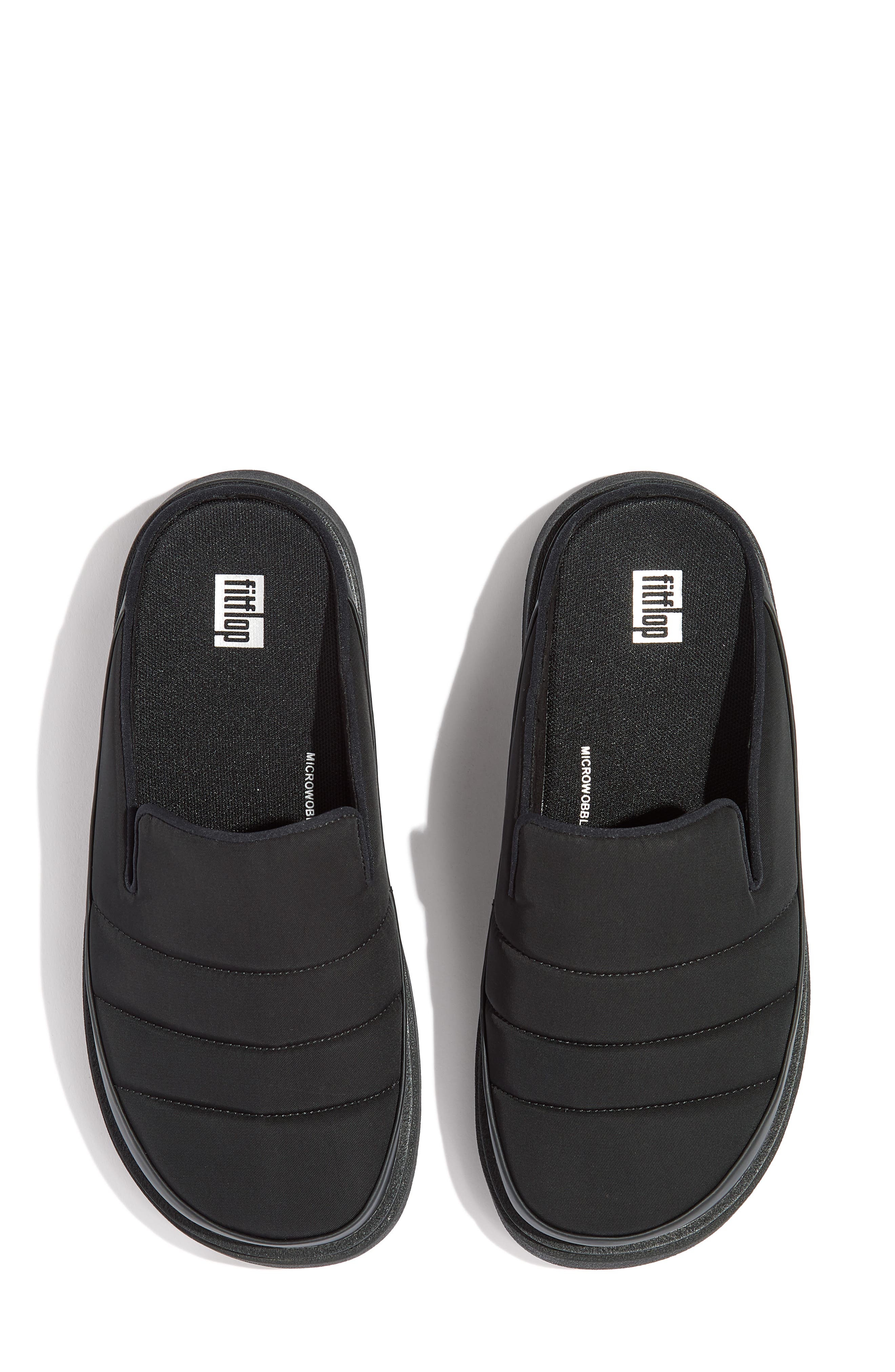 FitFlop Water-Resistant Clog, Alternate, color, All Black