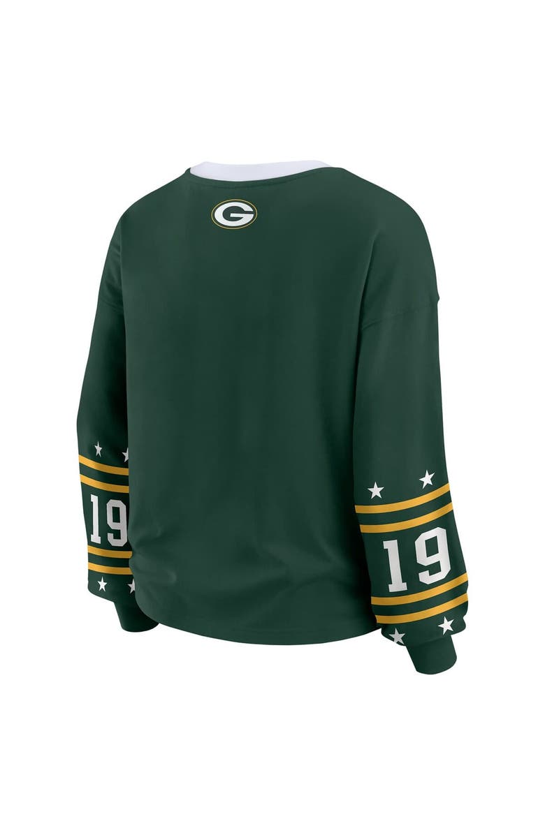WEAR by Erin Andrews Women's WEAR by Erin Andrews  Green Green Bay Packers Sport Long-Sleeve T-Shirt, Alternate, color, Green