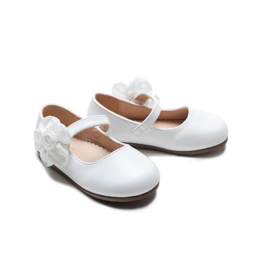 Tulleen Yasmine Blooming Flats In White