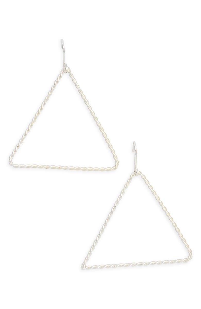 Karine Sultan Open Triangle Drop Earrings, Main, color, 