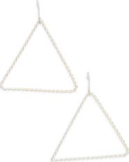 Karine Sultan Open Triangle Drop Earrings