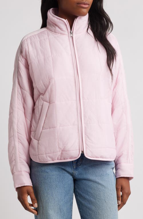 Thread & Supply Box Quilted Zip Jacket In Pink