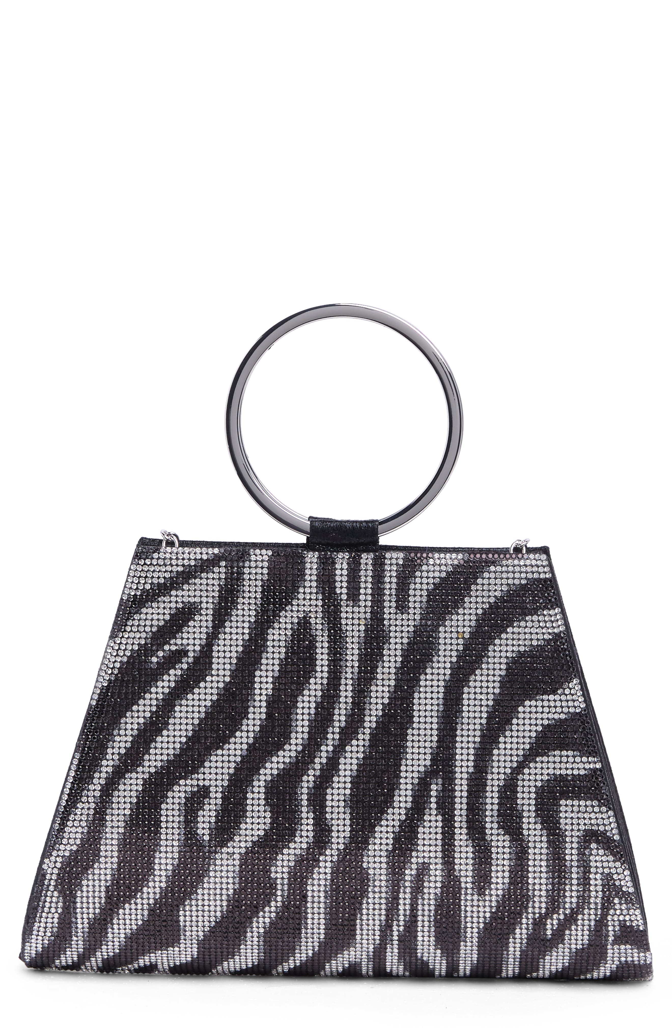 Jessica McClintock Brynn Ring Top Evening Clutch, Main, color, 